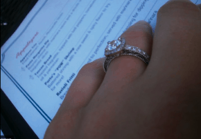 Sparkly Round Diamond Set in Halo and Pave Setting