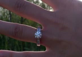 “Holy cow…the ring was just delivered and I am in absolute awe!”