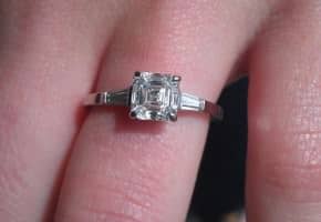 The Awesome Asscher Cut Diamond Ring!