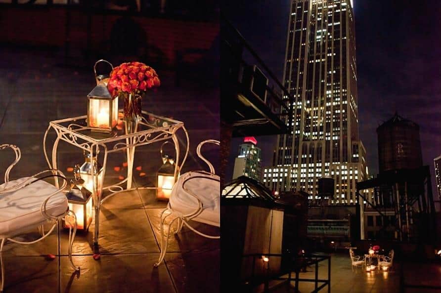 New York Rooftop Proposal. Photo courtesy Sean Kim Photography