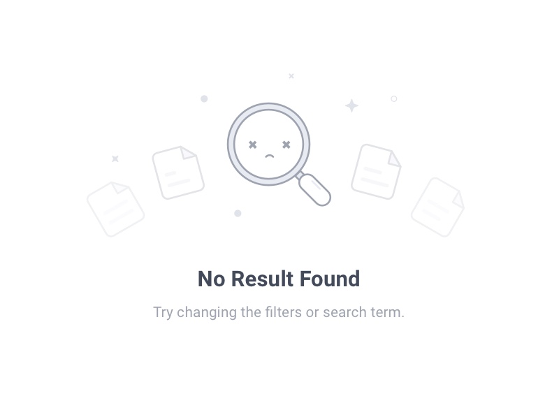 No Result Found