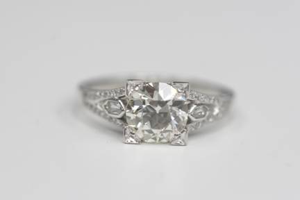 1.61 I SI2 Old European Cut Diamond set in Platinum 12320.00