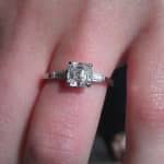 Q&A: Looking for 1+Ct. Asscher Cut Diamond for Sidestone Setting