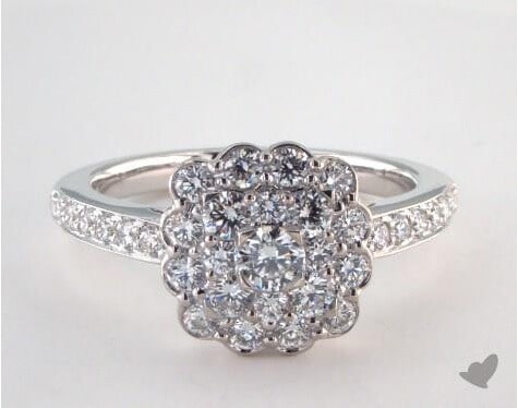 cluster engagement rings tacky
