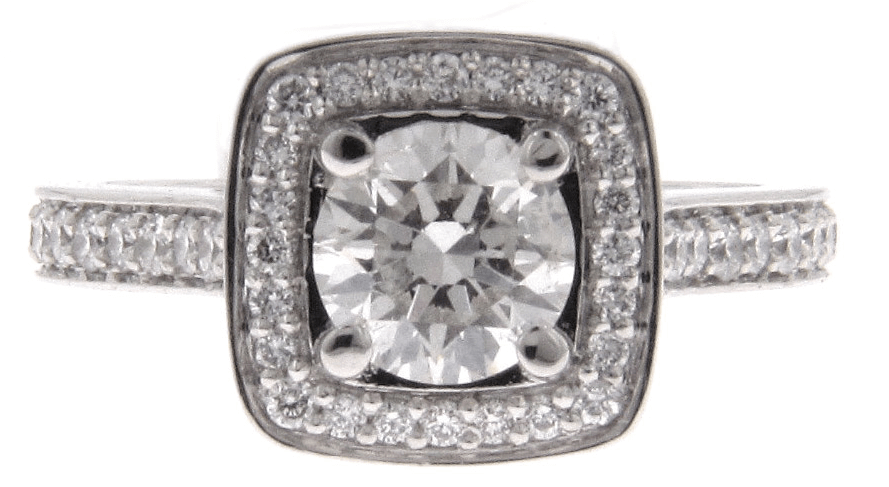 round cut halo setting