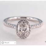 Q&A: Choosing an Oval Diamond  for a White Gold Halo Pave Setting with a $3k Budget