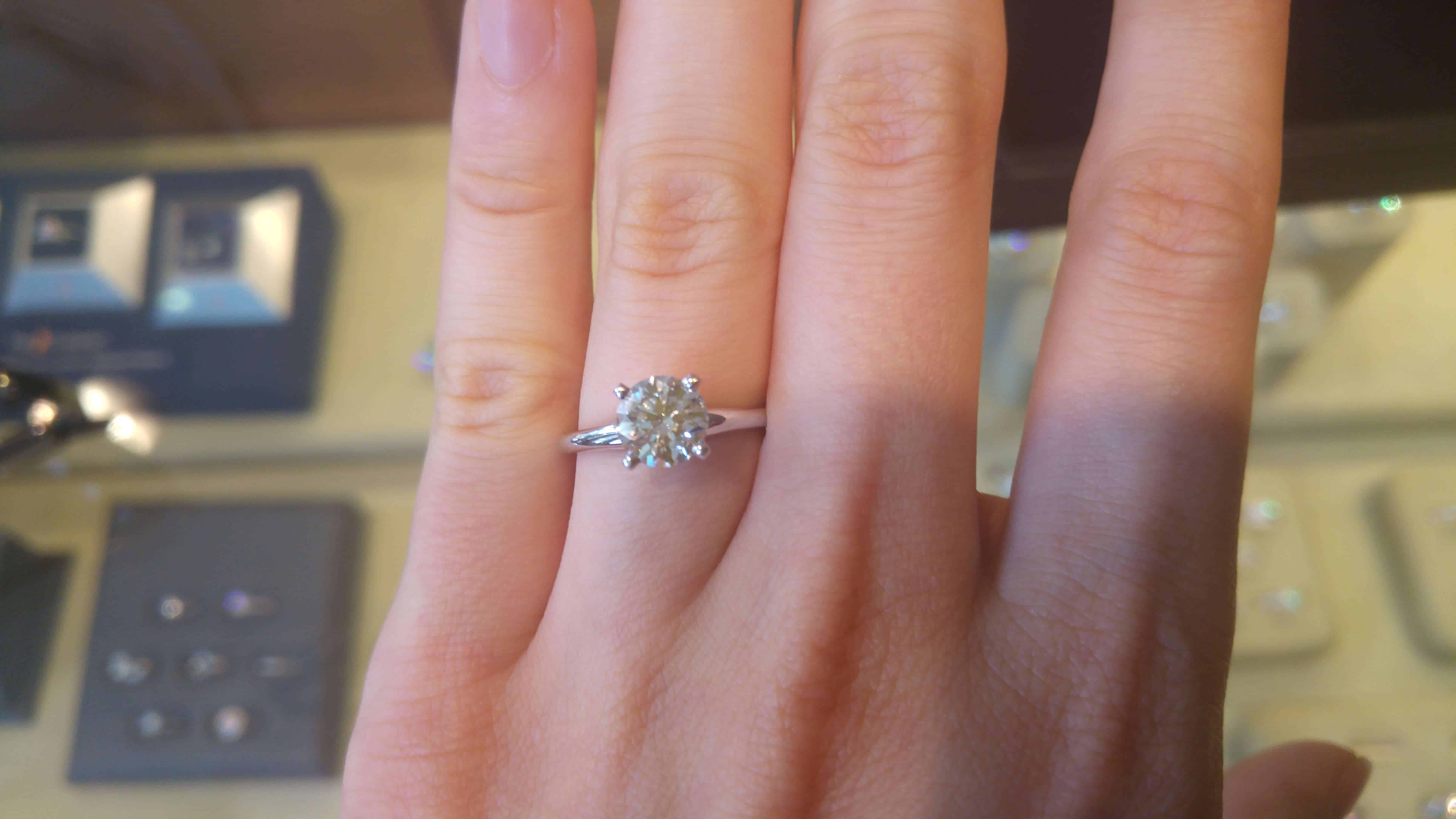 Lux bond and green engagement rings outlet