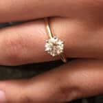 Q&A: Choosing a 1 Ct. Round Diamond for a 6-Prong Yellow Gold Solitaire