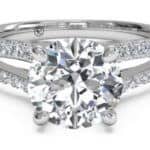 Q&A: Help Finding a Round Brilliant for a Split Shank Pavé Setting from Ritani With $7 Total Budget