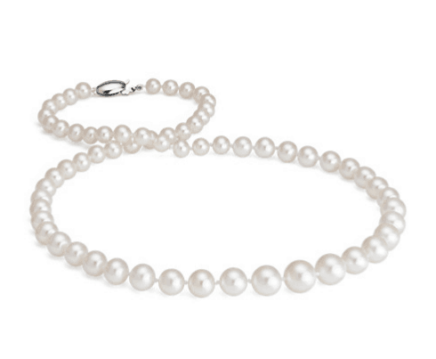 one black pearl necklace
