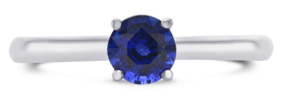 Leibish sapphire anniversary ring