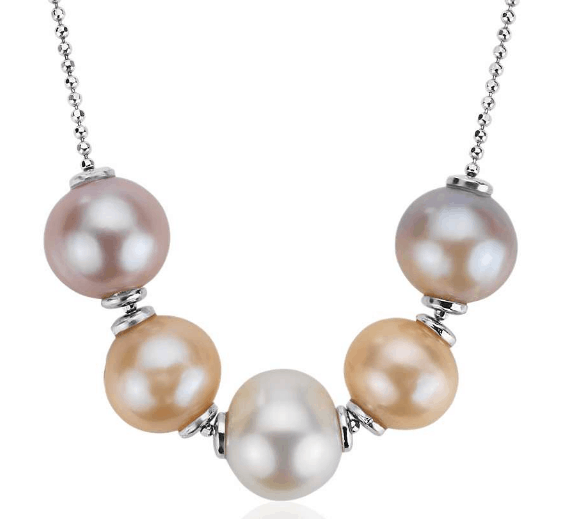 Movable Freshwater Cultured Pearl Necklace