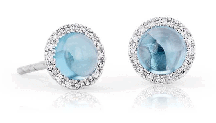 Petite Swiss Blue Topaz Earrings