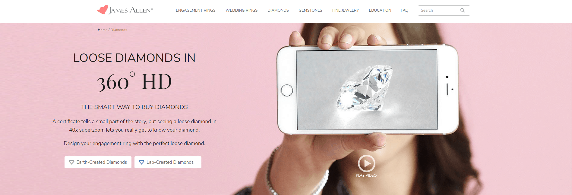 James Allen search page