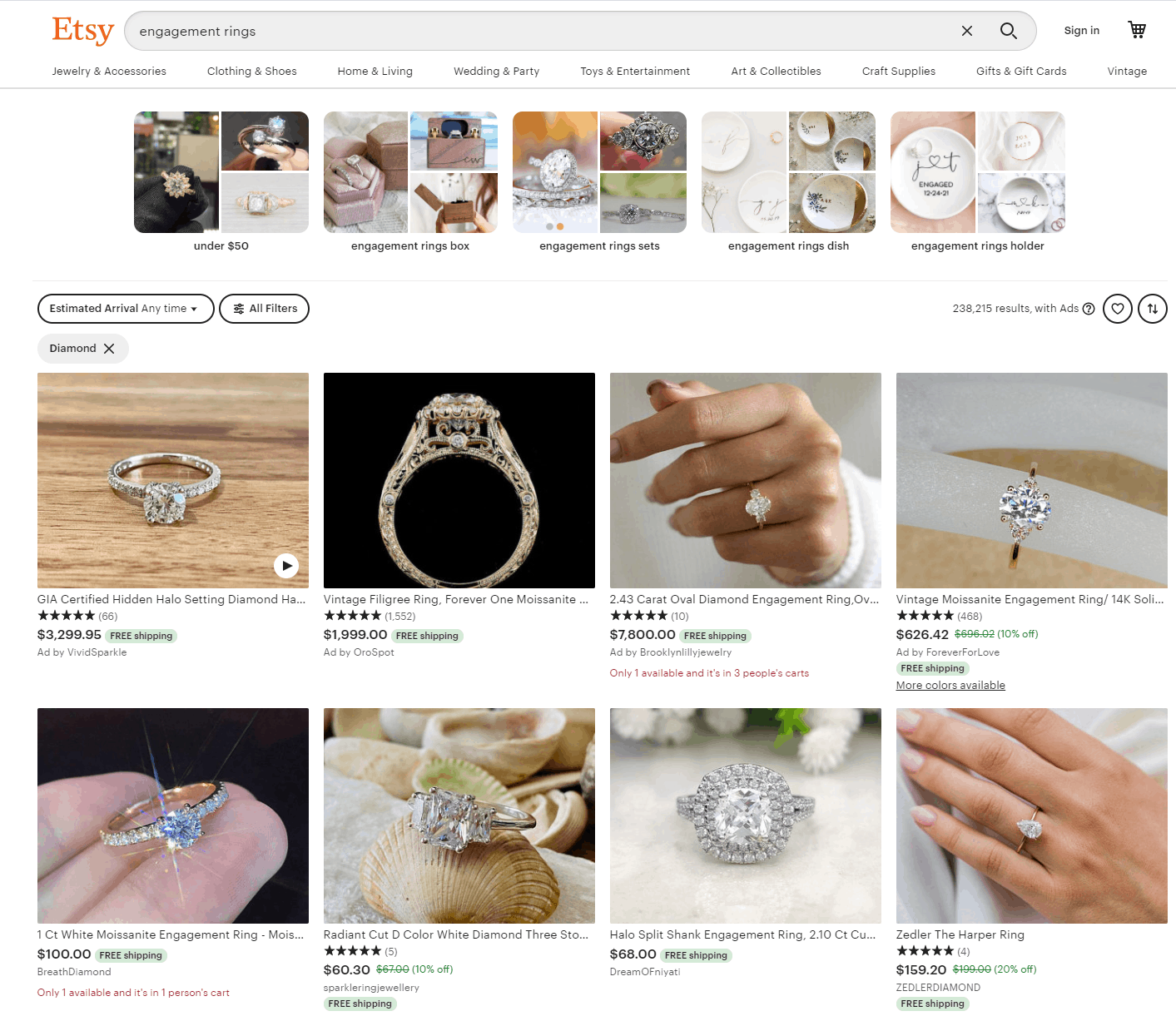Etsy Diamond Ring Review Things to Know Before Buying