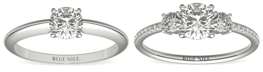 $1000 diamond ring vs. $2500 diamond ring