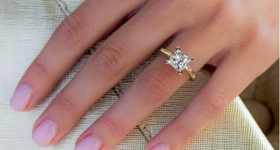 $25k Princess Cut Engagement Ring