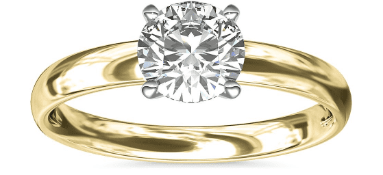 Round Cut diamond Solitaire Engagement Ring