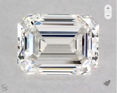 VS1 Emerald cut diamond