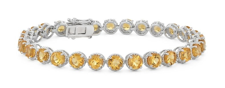 Citrine Round Rope Bracelet