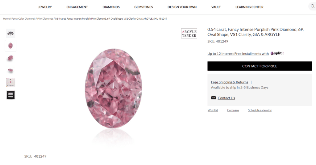 Leibish Online Shopping Experience 