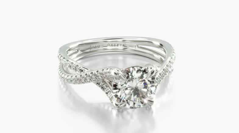 Double Twist Pave Setting