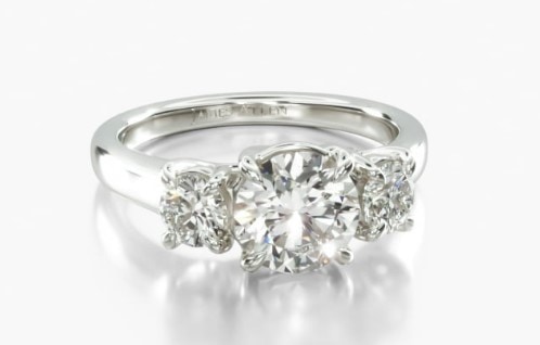 Three-Stone Diamond Engagement Ring