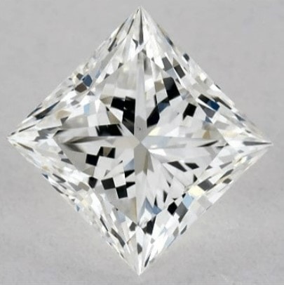 natural princess cut diamond