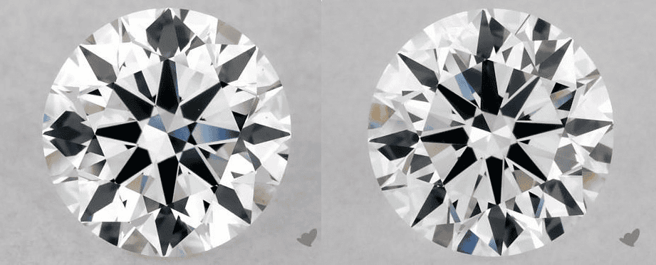 D/H color diamond comparison 