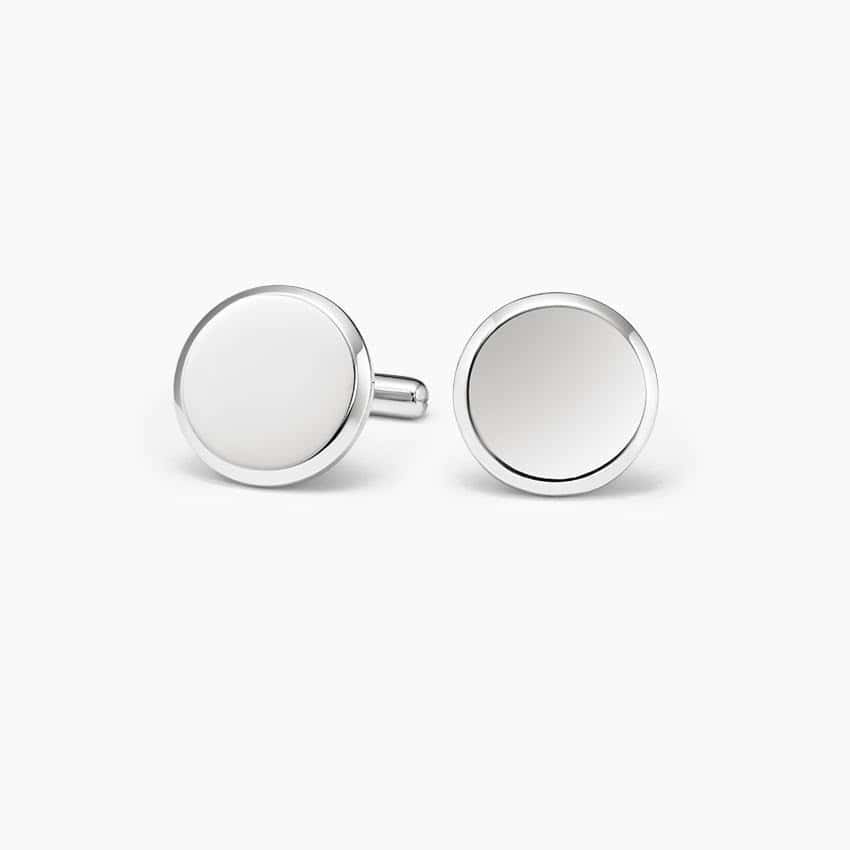 Homme Engravable Round Cufflinks