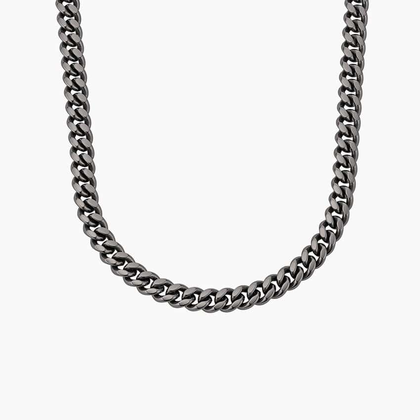 22 in. Cuban Diamond Cut Domed Chain Necklace
