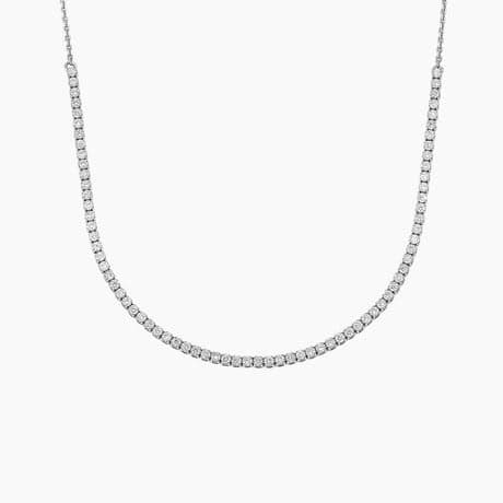1/3 Coverage Petite Diamond Tennis Necklace