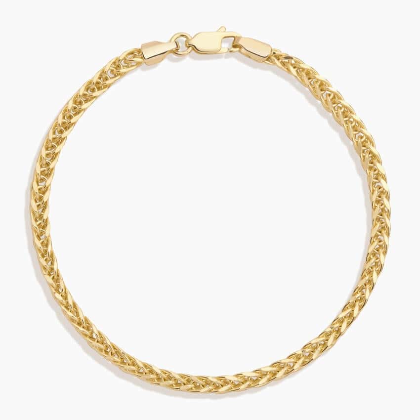 Dakota 7.5 in. Lightweight Wheat Chain Bracelet (3.9mm)