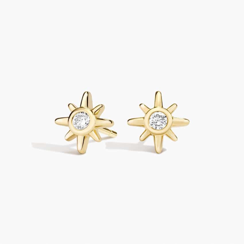 Sol Starburst Diamond Stud Earrings (1/10 ct. tw.)