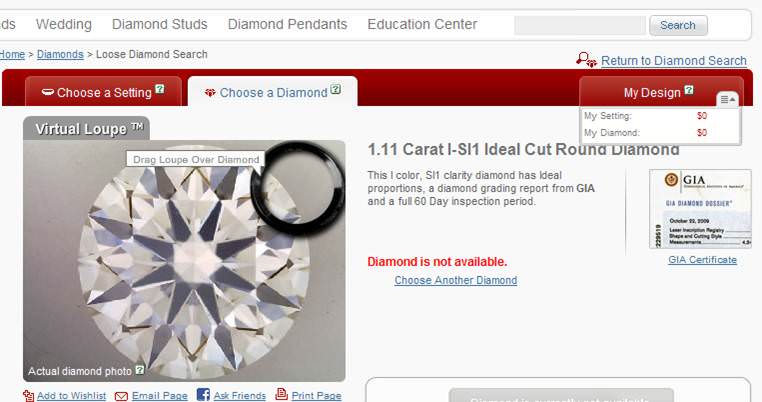 Q&A: Eye-clean 1 Carat Diamond – James Allen or Blue Nile?